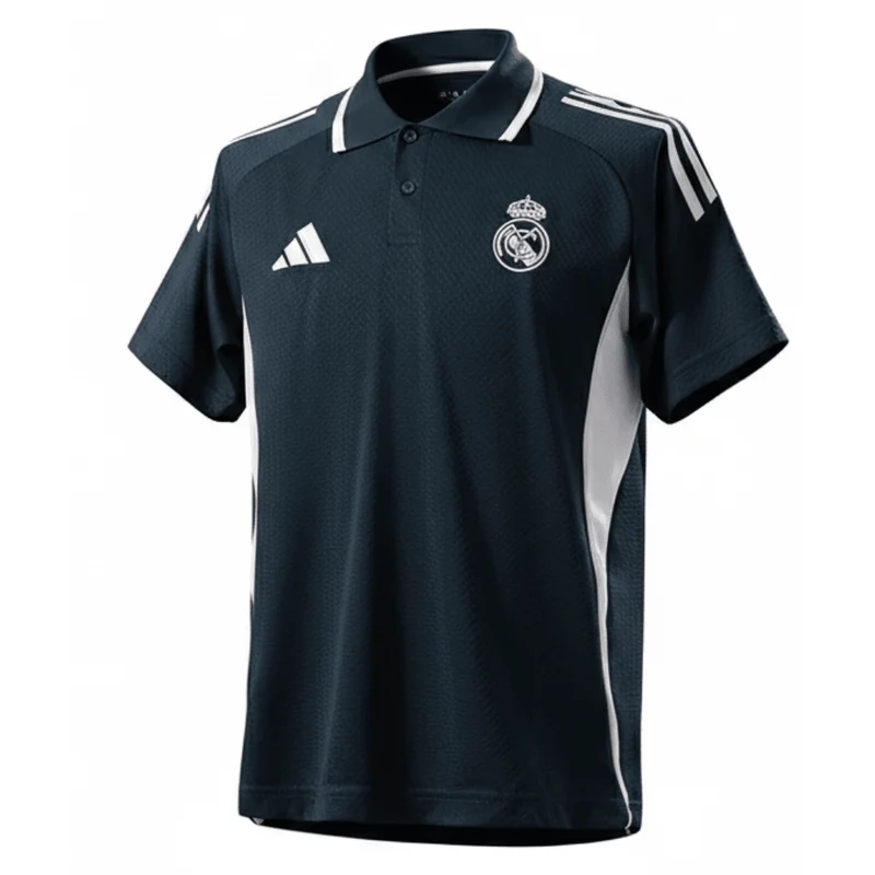 Real Madrid Polohemd 25/26 Fan-version Herren Schwarz