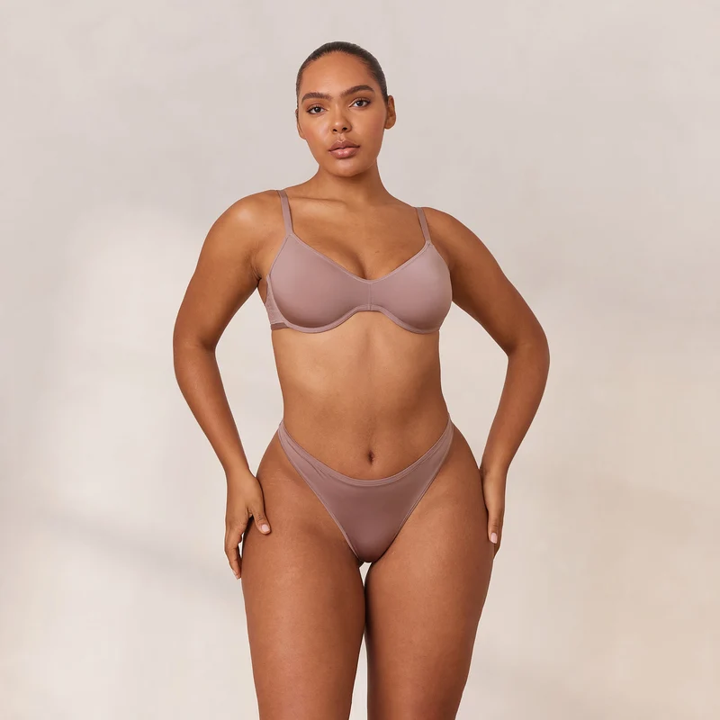 Barely There Plunge BH - Mauve
