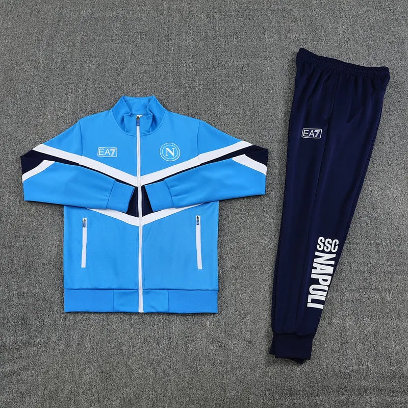 Napoli Trainingsanzug 25/26 Jacke und Hose Herren Blau