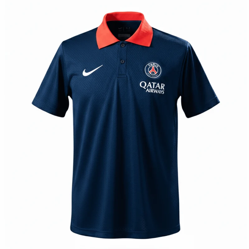 PSG Polohemd 25/26 Fan-version Herren Marineblau