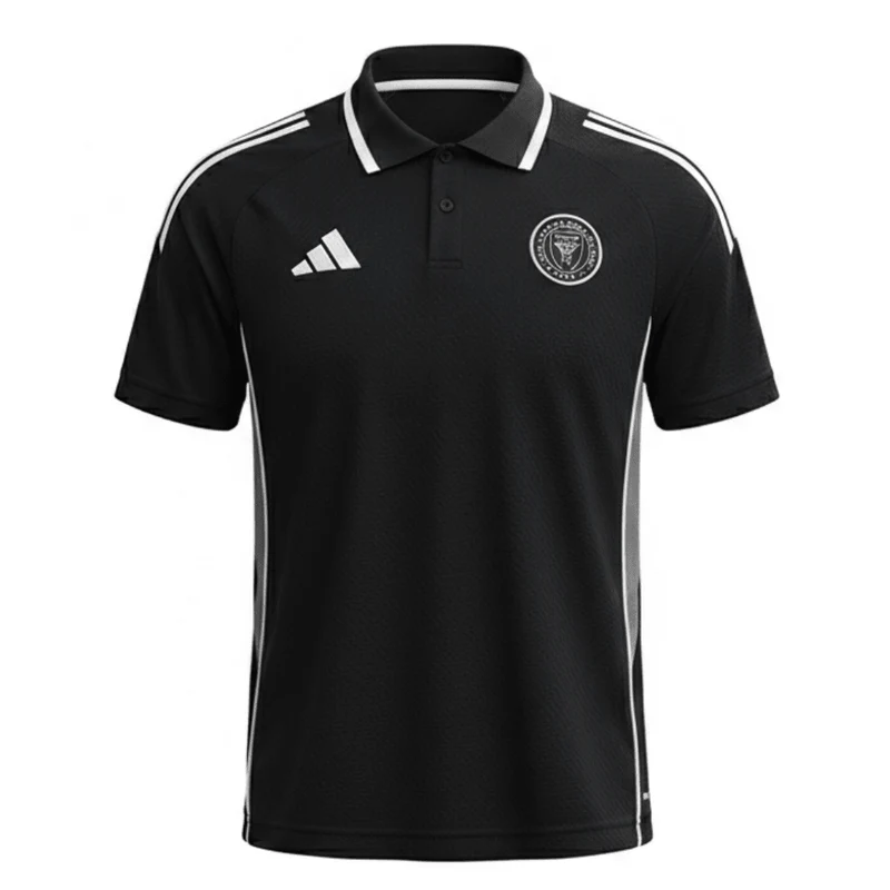 Inter Miami Polohemd 25/26 Fan-version Herren Schwarz
