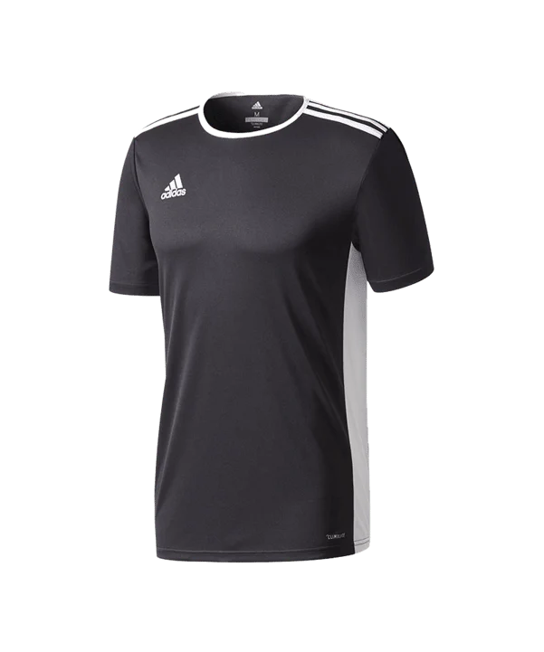Adidas Entrada 18 Fußball Match Trikot Herren Teamtrikot kurzarm schwarz weiß