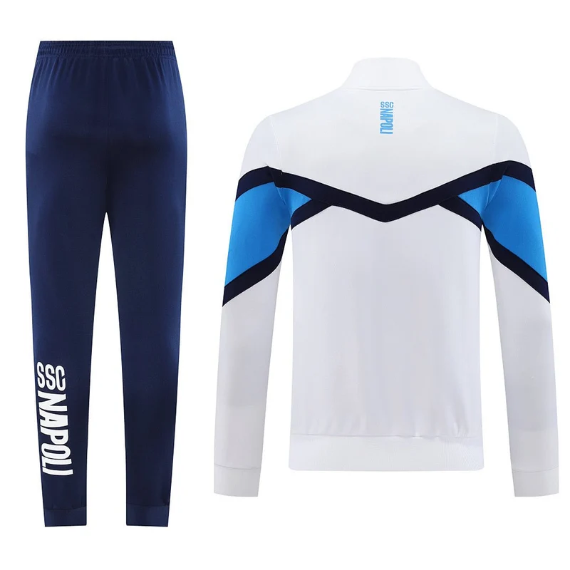 Napoli Trainingsanzug 25/26 Jacke Weiß und Hose Blau Herren