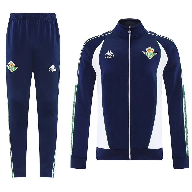 Real Betis Trainingsanzug 25/26 Jacke und Hose Herren Dunkelblau