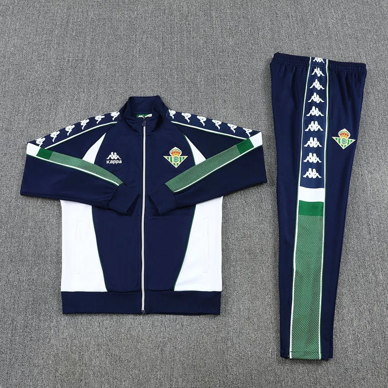 Real Betis Trainingsanzug 25/26 Jacke und Hose Herren Dunkelblau