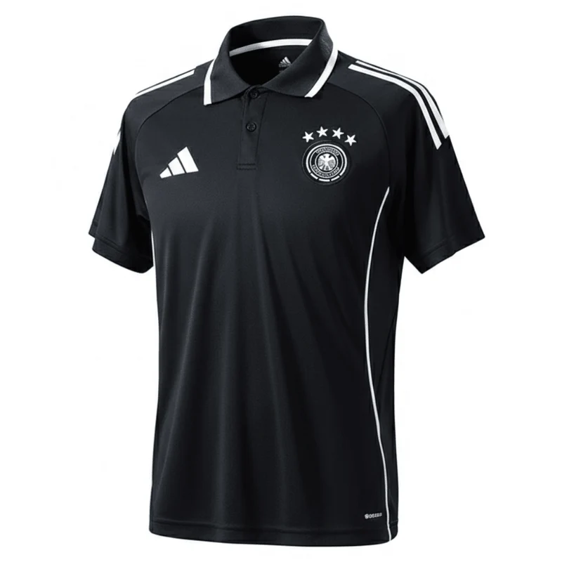 Deutschland Polohemd 2026/27 Herren Fan-Version Schwarz