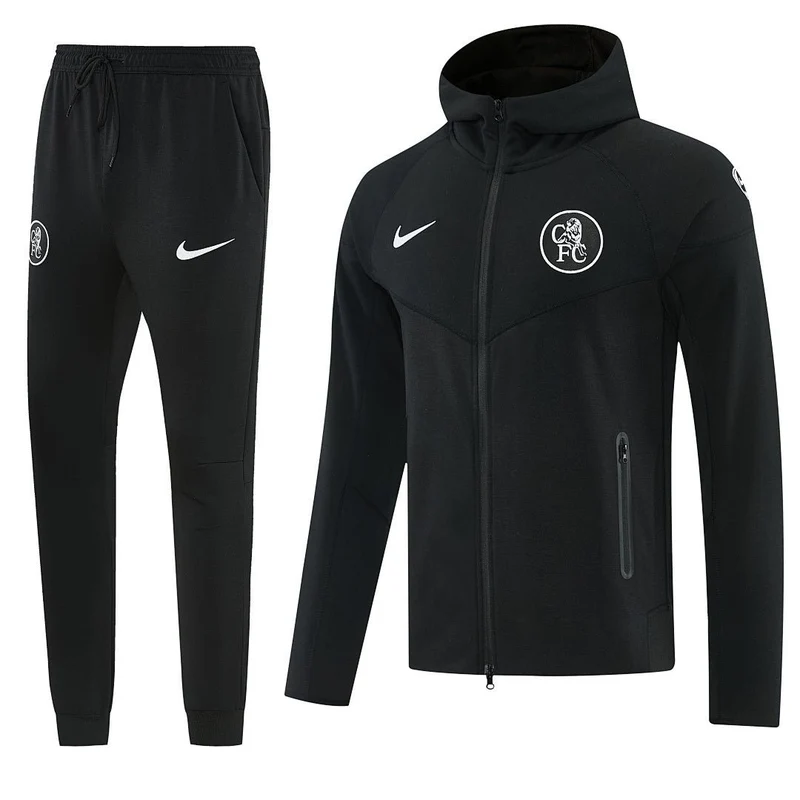 Chelsea Trainingsanzug 2025/26 Jacke und Hose Herren Schwarz