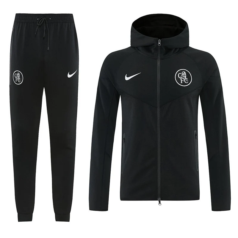 Chelsea Trainingsanzug 2025/26 Jacke und Hose Herren Schwarz