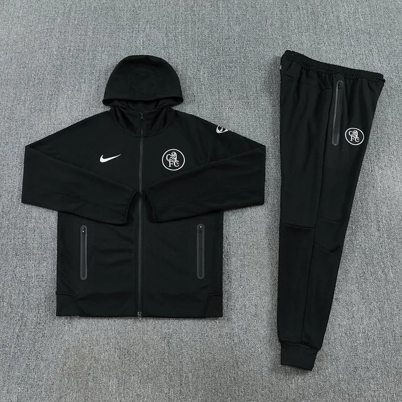 Chelsea Trainingsanzug 2025/26 Jacke und Hose Herren Schwarz
