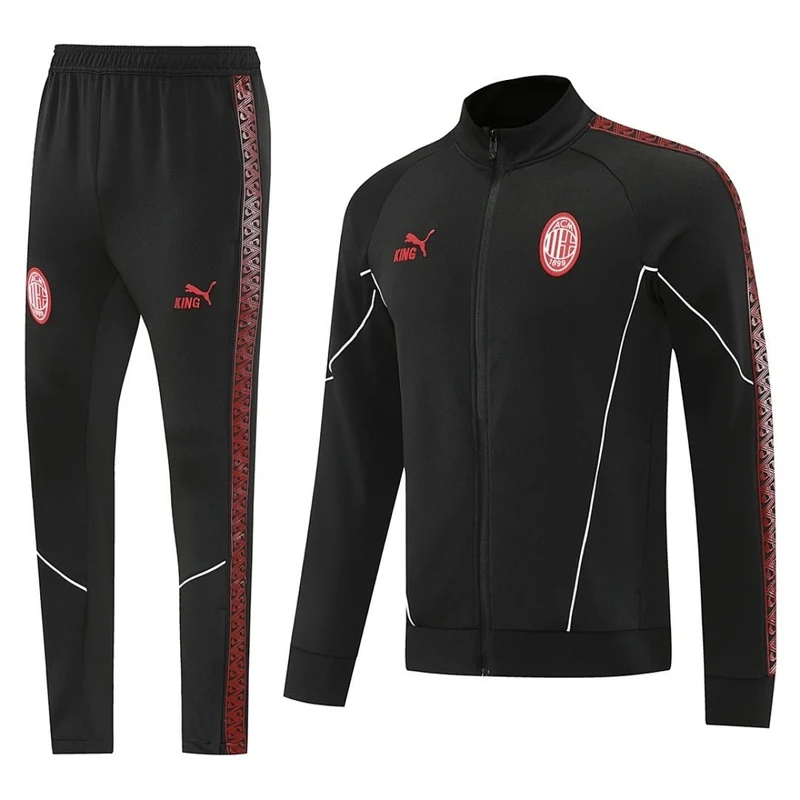 AC Milan Trainingsanzug 25/26 Jacke und Hose Herren Schwarz