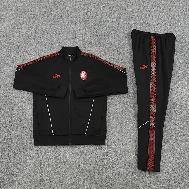 AC Milan Trainingsanzug 25/26 Jacke und Hose Herren Schwarz
