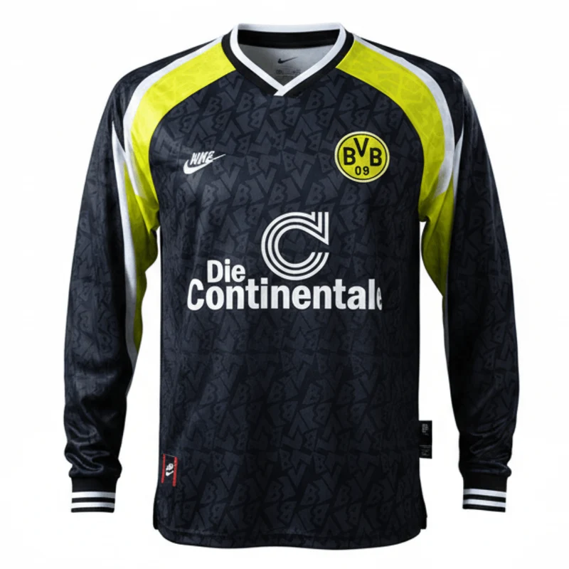 Borussia Dortmund Auswärtstrikot Langarm 95/96 Herren Fan-Version (Retro)