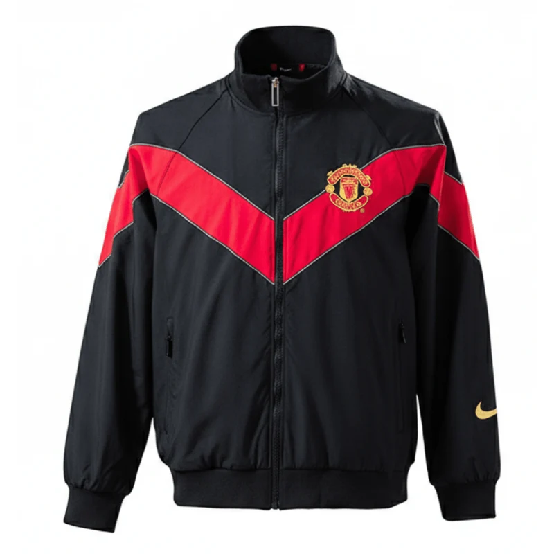 Manchester United Jacke 2006/07 Herren (Retro) Schwarz