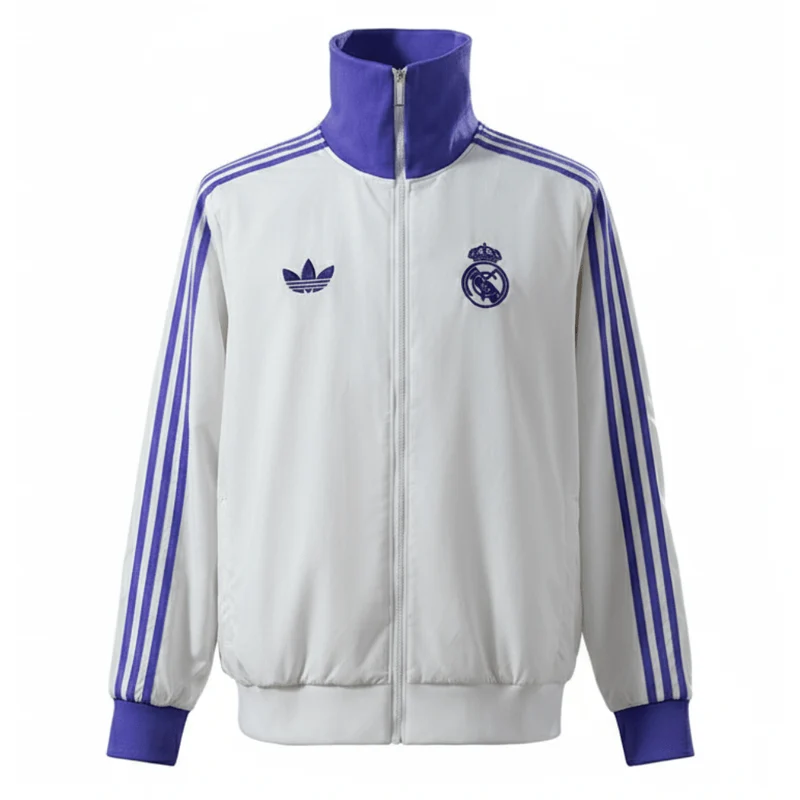 Real Madrid Jacke 25/26 Herren Weiß & Lila