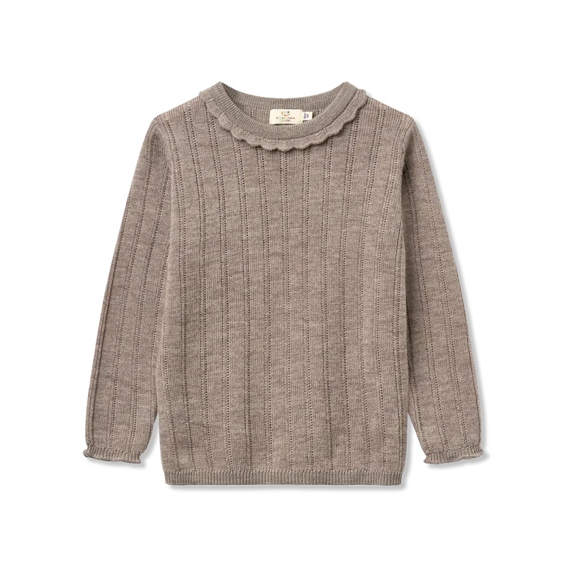 Pointelle Bluse