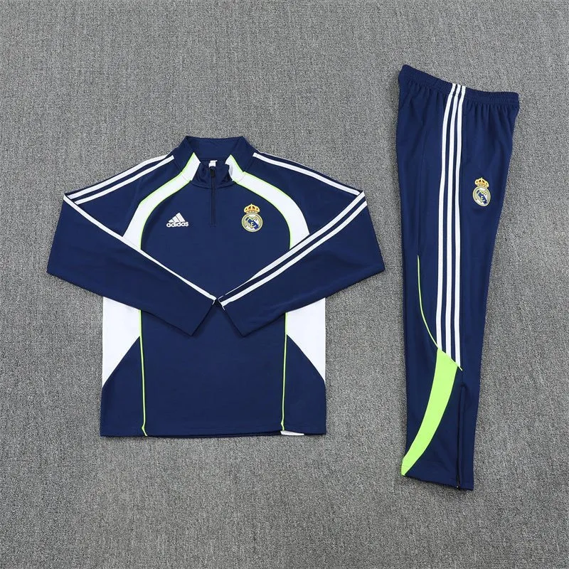 Real Madrid Trainingsanzug 25/26 Herren Jacke und Hose Dunkelblau