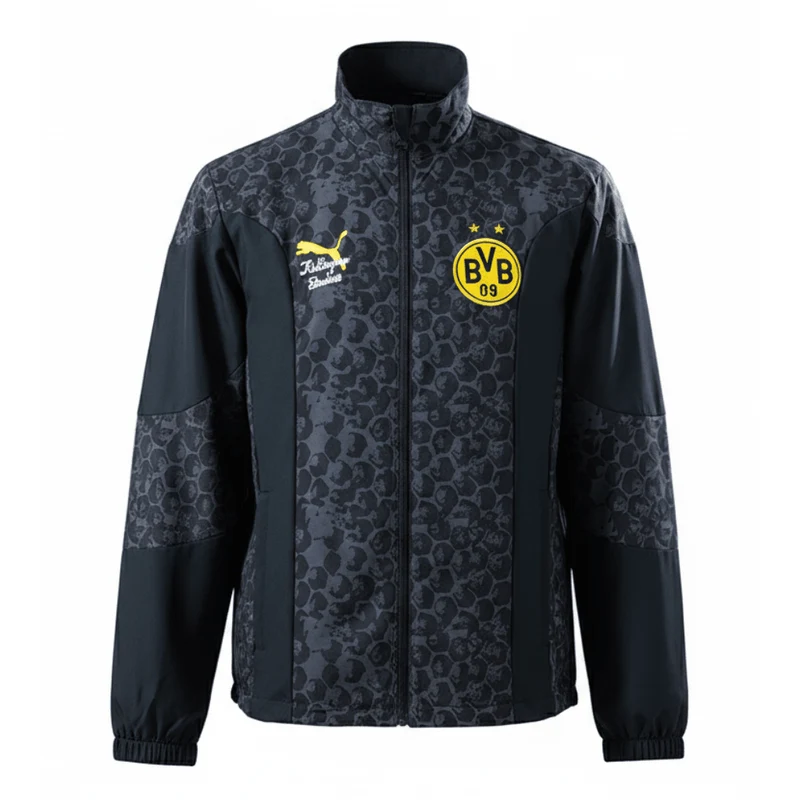 Borussia Dortmund Jacke Reversibel 25/26 Herren Schwarz