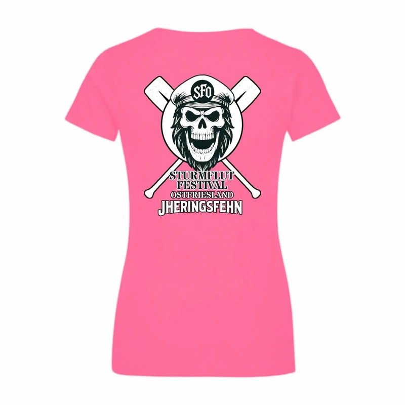 Sturmflut – Offizielles Line-Up Damenshirt Sweet Pink