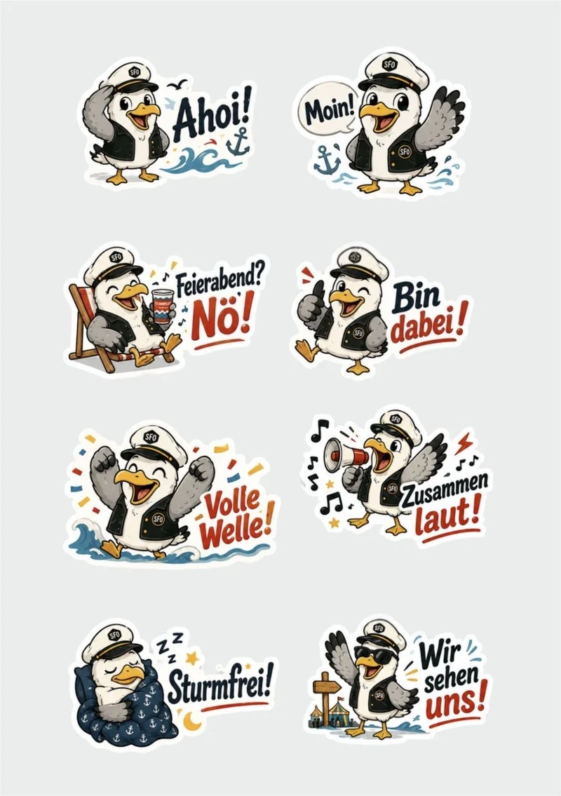 Sticker-Set 8 x Fiete