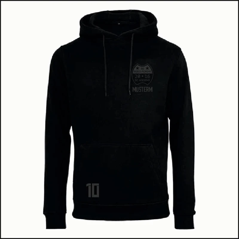 SG Egels-Popens x SC Wiesens All Black Hoodie