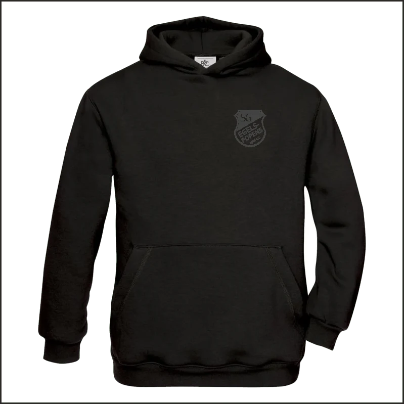 SG Egels-Popens All-Black Kinderhoodie