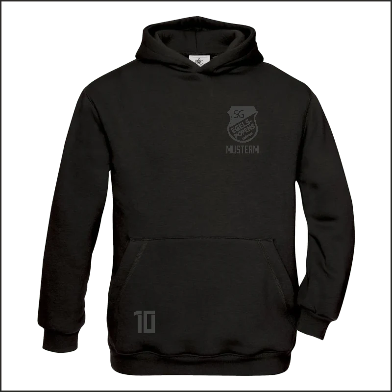 SG Egels-Popens All-Black Kinderhoodie