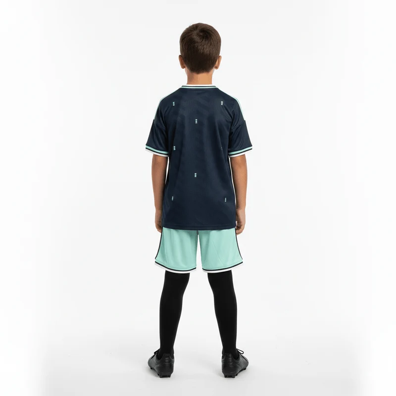 Kinder-Set Deutschland Auswärtstrikot 26/27 Trikot und Shorts Blau