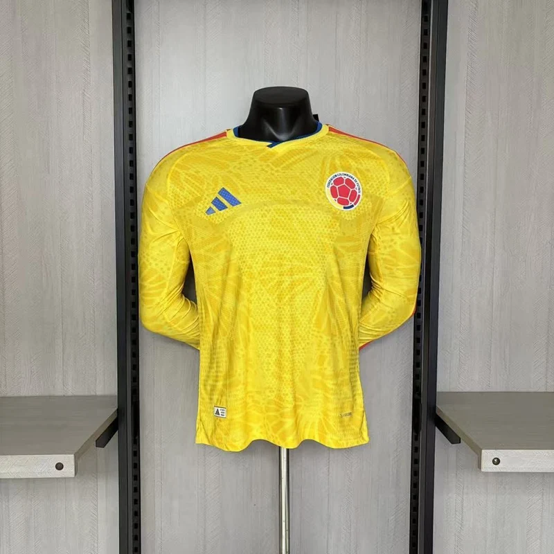 Kolumbien Langarm Heimtrikot 2026/27 Herren Spieler-Version Gelb