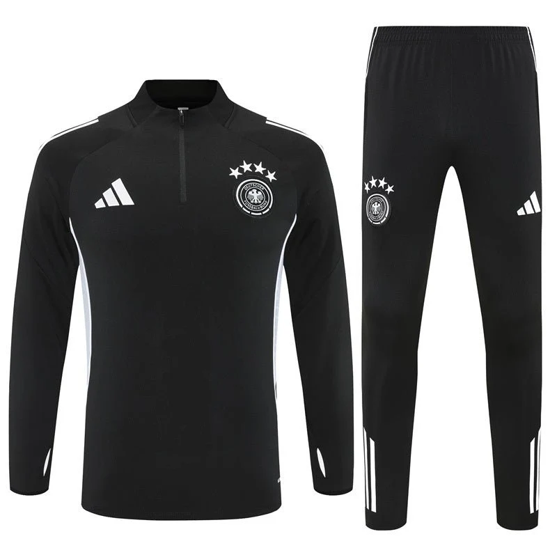 Deutschland Trainingsanzug 25/26 Jacke und Hose Schwarz