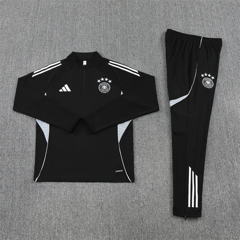 Deutschland Trainingsanzug 25/26 Jacke und Hose Schwarz