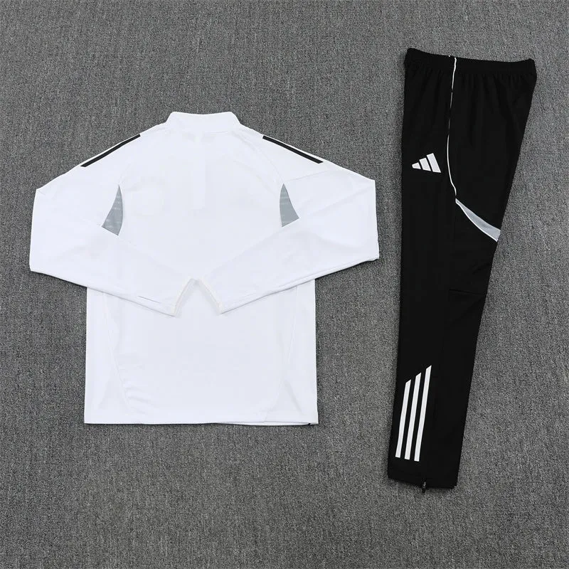 Deutschland Trainingsanzug 25/26 Jacke Weiß und Hose Schwarz