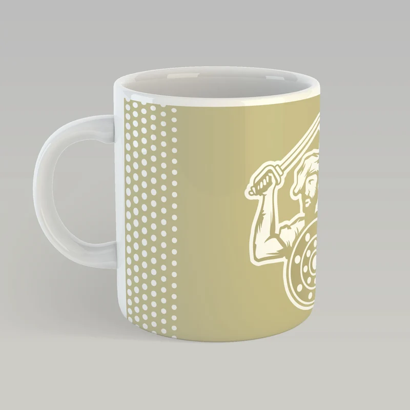 Falkirk Away Highlander Badge Mug