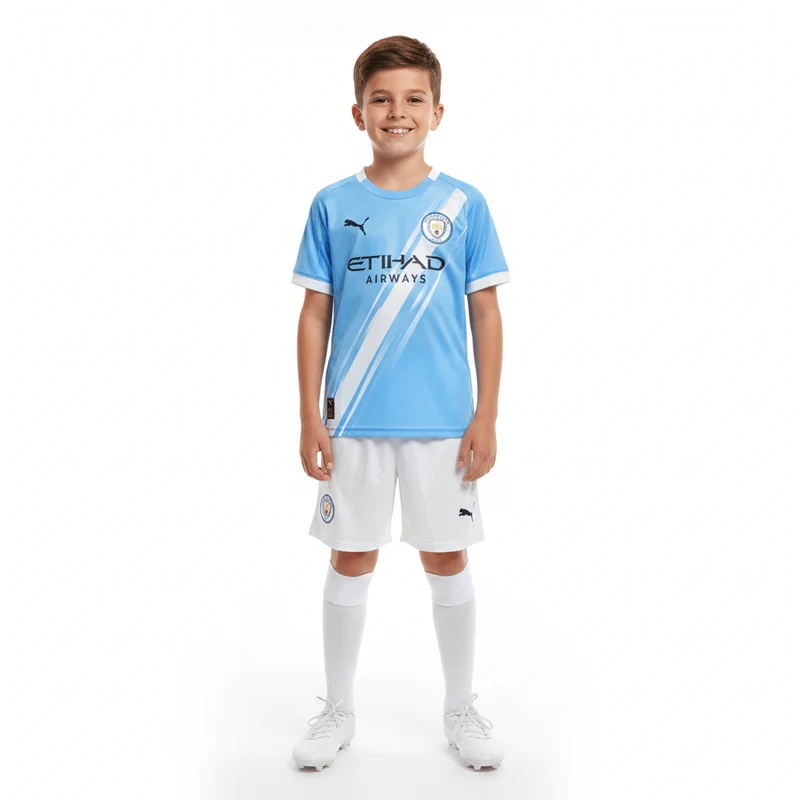 Kinder-Set Manchester City Heimtrikot 25/26