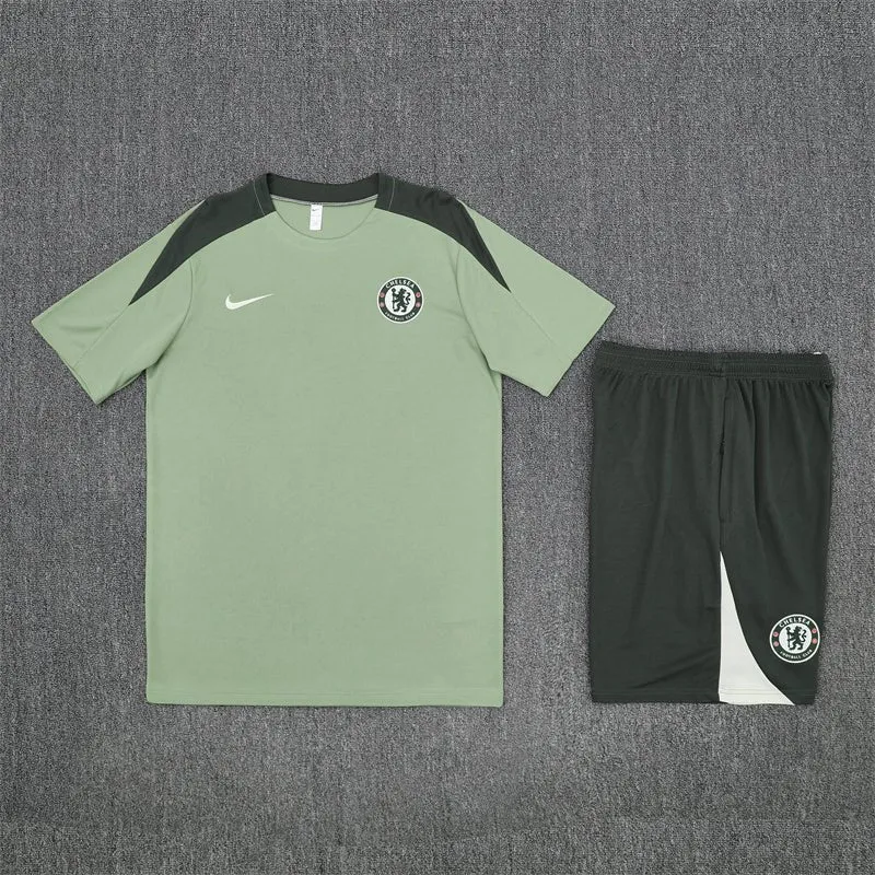 Chelsea Trainingsset 25/26 Trikot und Shorts Grau