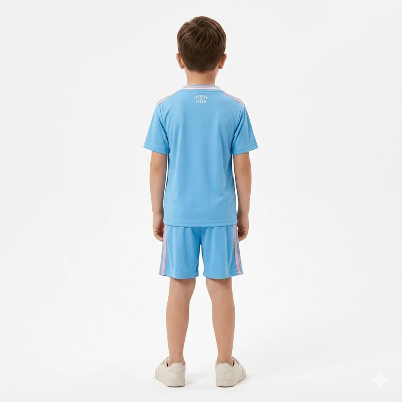 Kinder-Set Inter Miami Drittetrikot 25/26 Blau