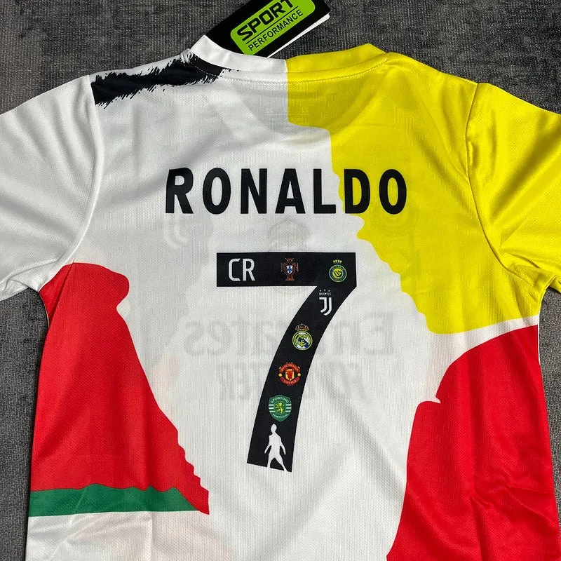 Kinder-Set Sonderedition Cristiano Ronaldo CR7 25/26 Weiß