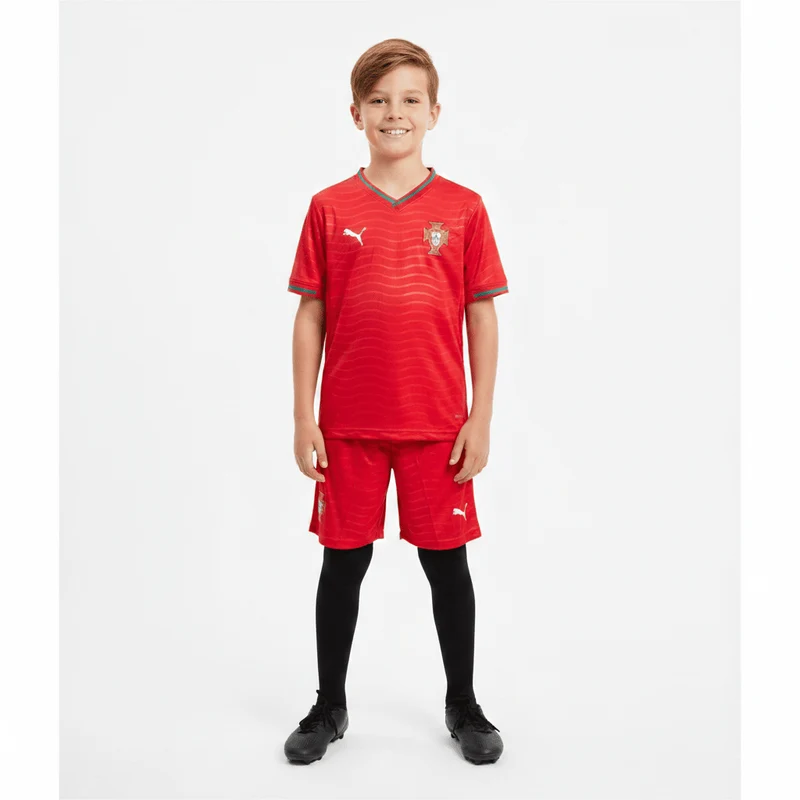 Kinder-Set Portugal Heimtrikot 26/27 Trikot und Shorts Rot