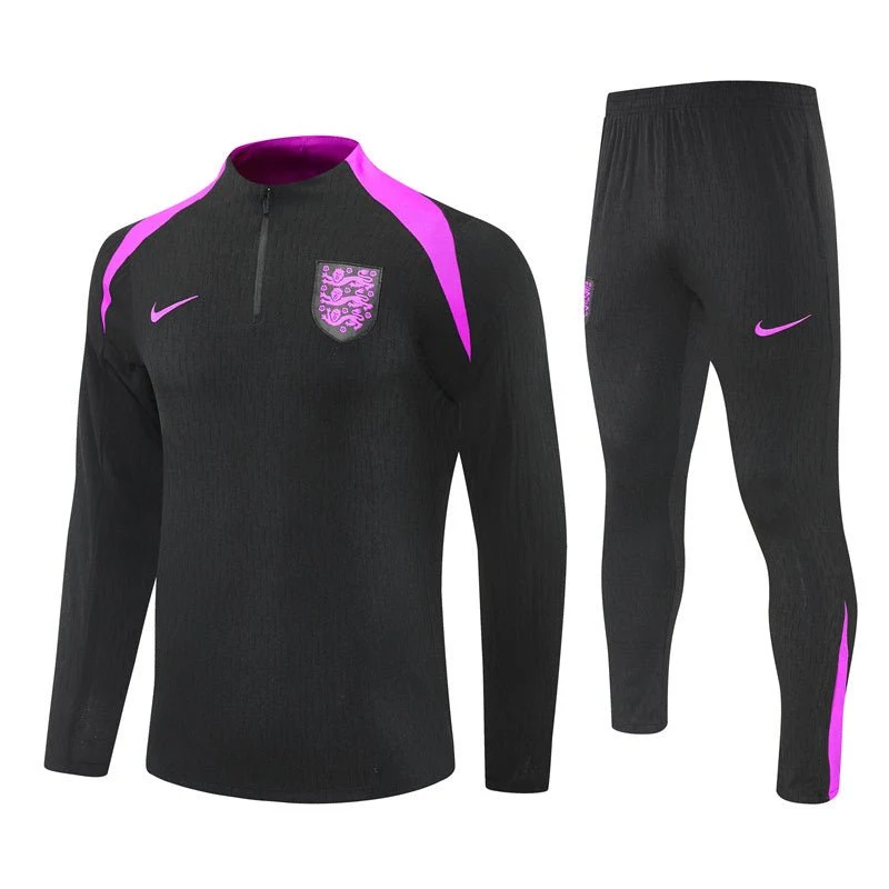 England Trainingsanzug 25/26 Herren Jacke und Hose Schwarz