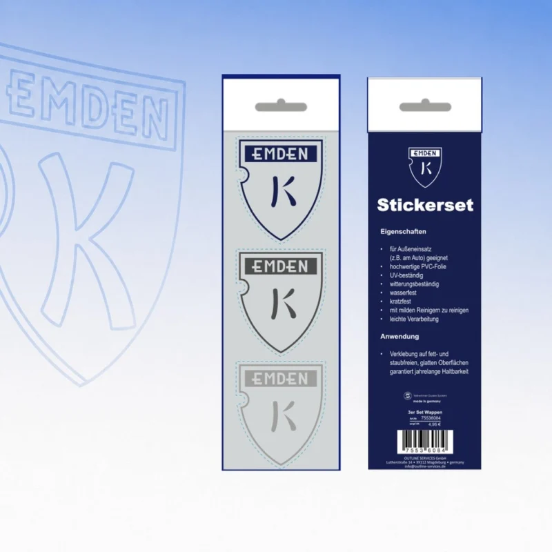 BSV Kickers Emden - Autoaufkleber Set