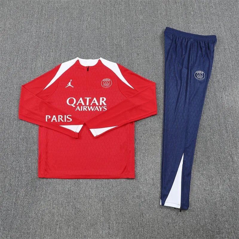 PSG Trainingsanzug 25/26 Herren Jacke Rot und Hose Blau