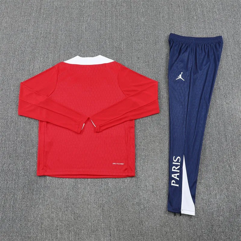 PSG Trainingsanzug 25/26 Herren Jacke Rot und Hose Blau