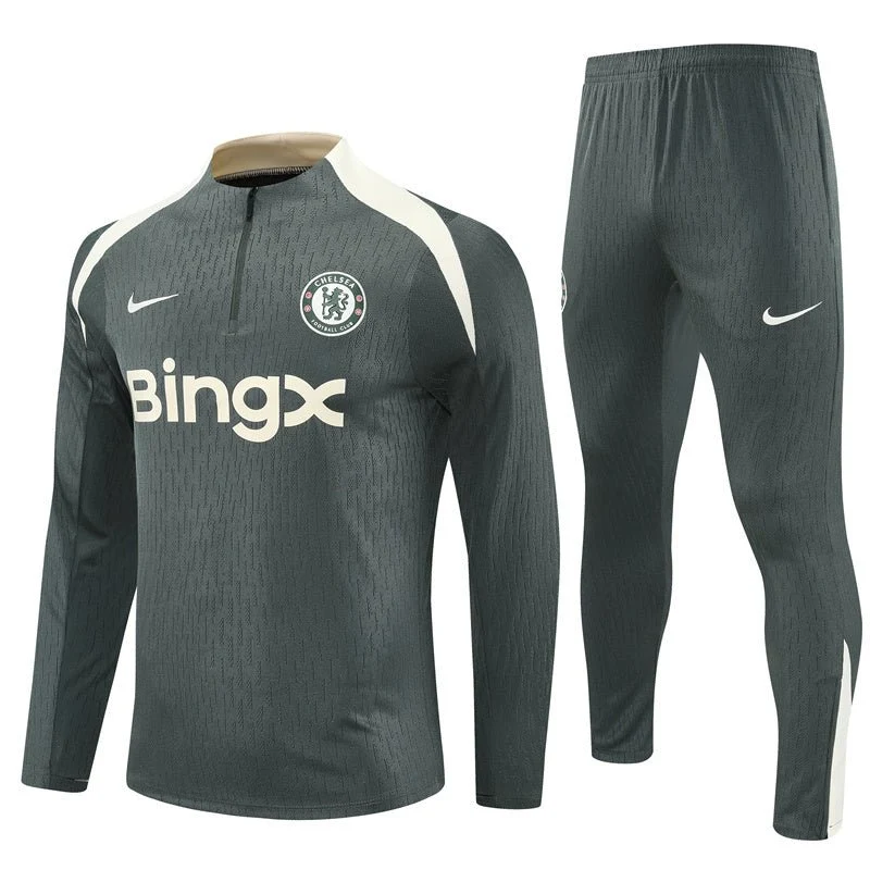 Chelsea Trainingsanzug 25/26 Herren Jacke und Hose Grau