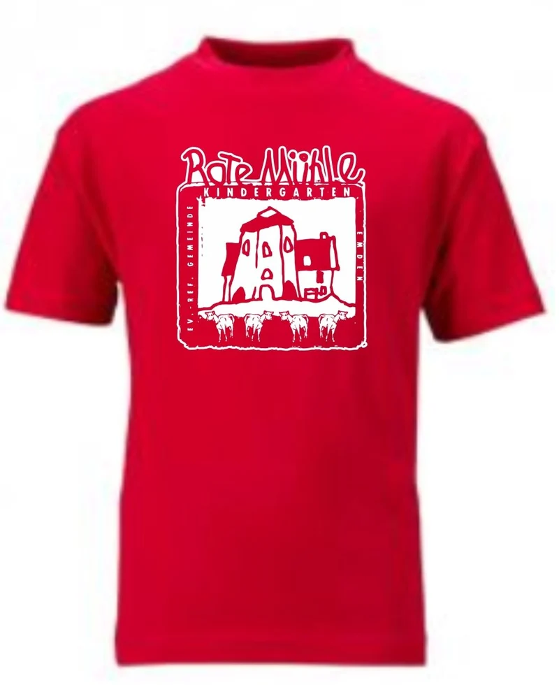 Rote Mühle Baumwoll T-Shirt