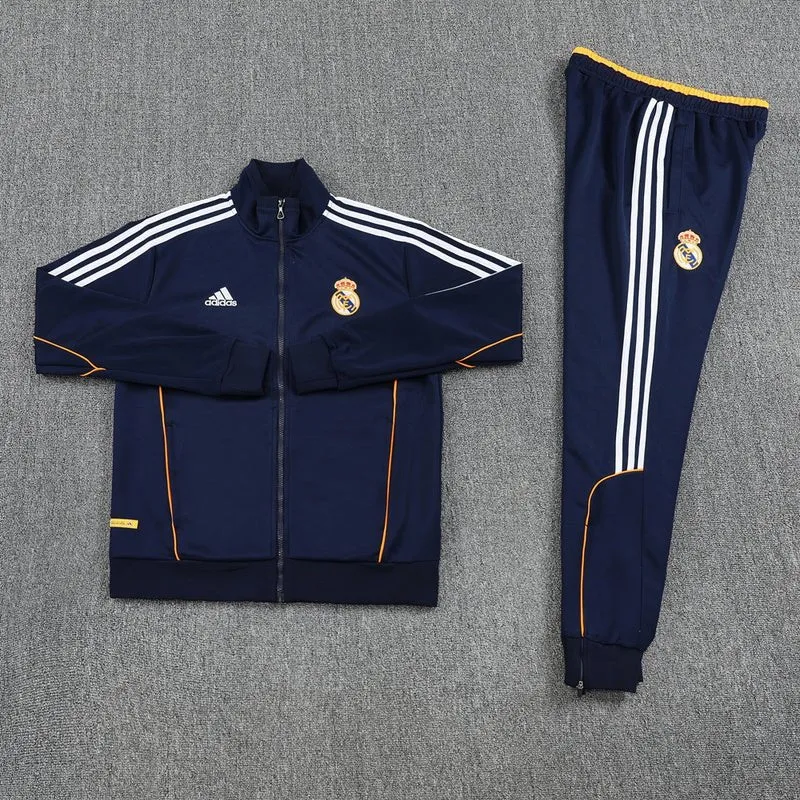 Real Madrid Trainingsanzug Jacke und Hose 25/26 Herren Dunkelblau