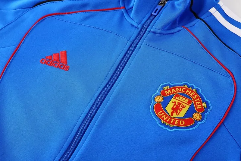 Manchester United Trainingsanzug Jacke Blau und Hose 25/26 Herren