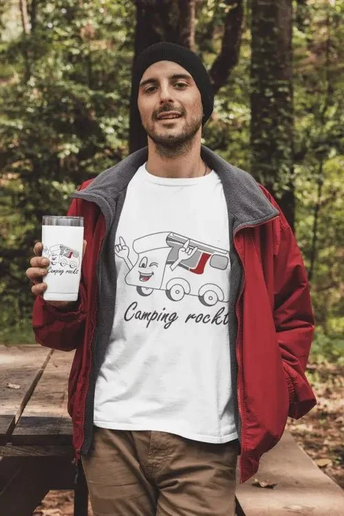 „Camping rockt!“ Thermobecher