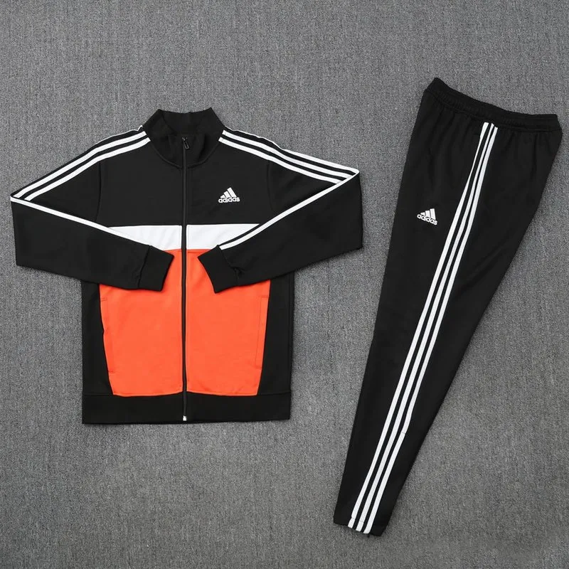 Adidas Trainingsanzug Jacke Orange und Hose Schwarz Herren