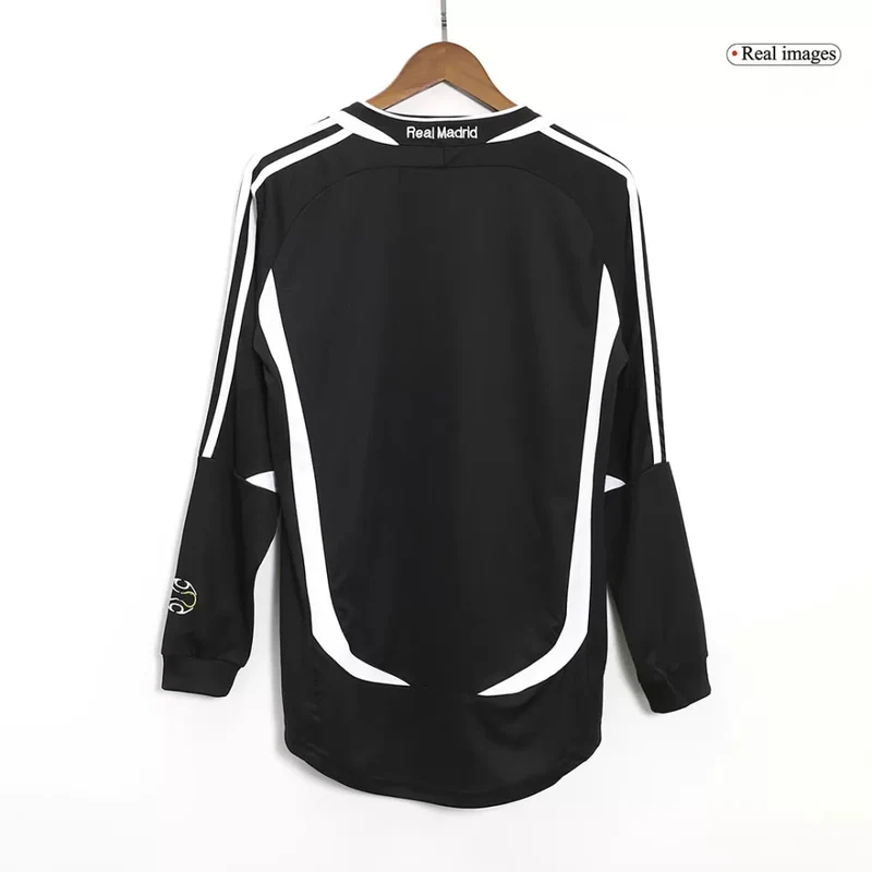 Real Madrid Auswärtstrikot Langarm 2006/07 Herren Fan-Version (Retro)