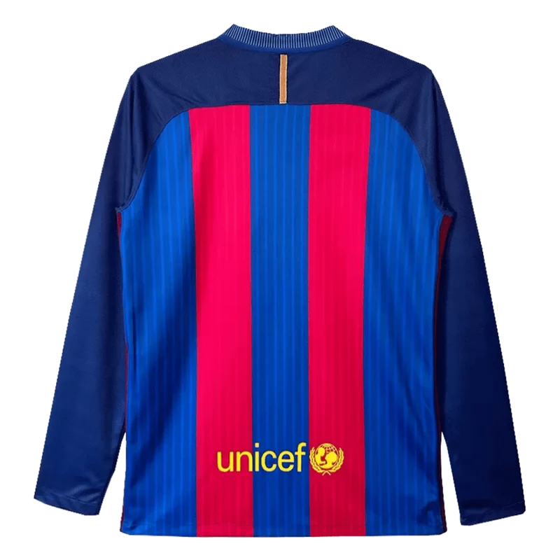Barcelona Langarm Heimtrikot 2016/17 Herren Fan-Version (Retro)