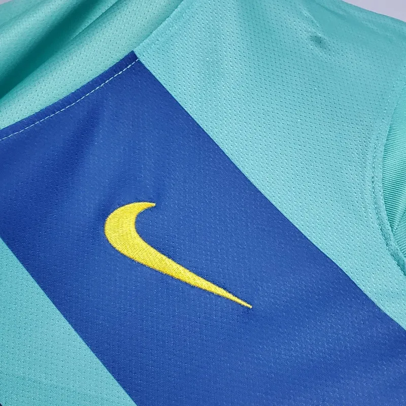 Barcelona Auswärtstrikot 10/11 Herren Fan-Version Blau (Retro)